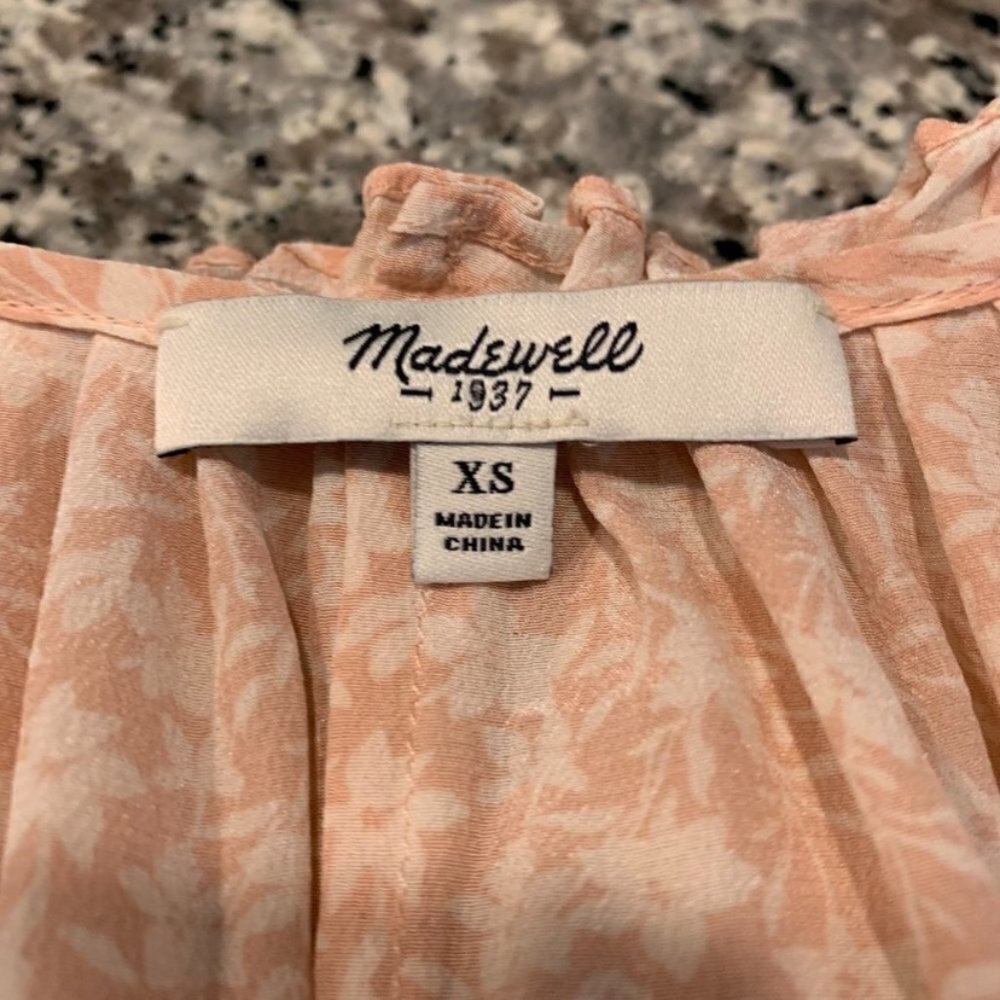 Madewell Top XS Silk Pink - Picture 5 of 6